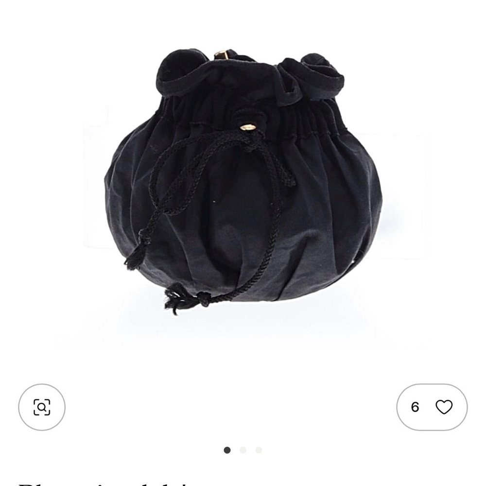 Sophisticated Black Mini Drawstring Bag